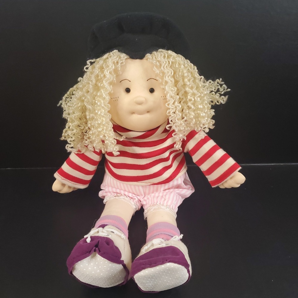 Sweetie Pie Kids Chloe Doll 14"‎ Plush Stuffed Girl Curly Blonde Rag Doll